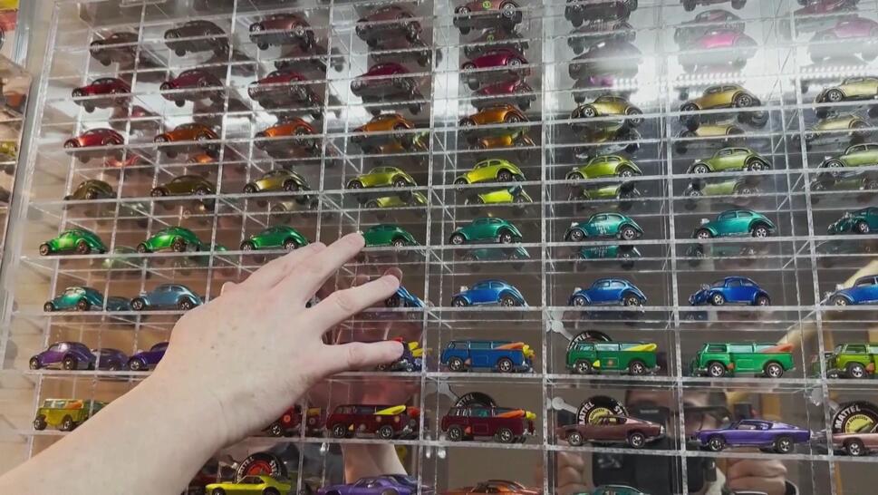 Collection of Hot Wheels toy cars
