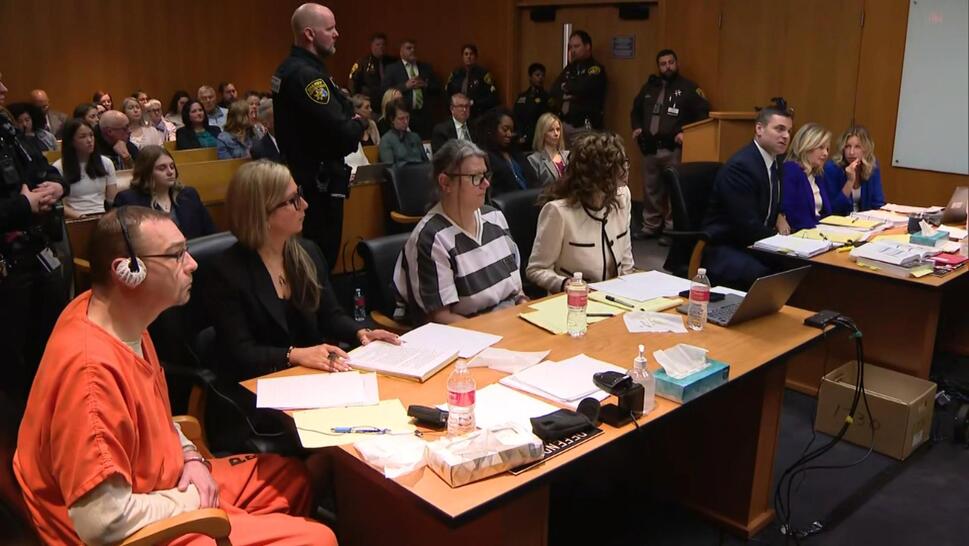 Jennifer and James Crumbley in court