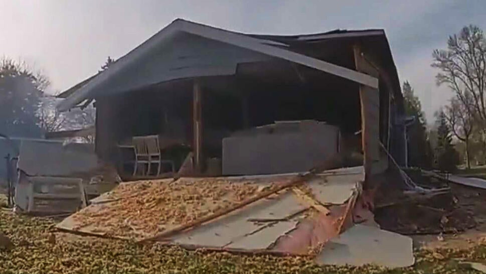 Explosion Takes Off Side of House