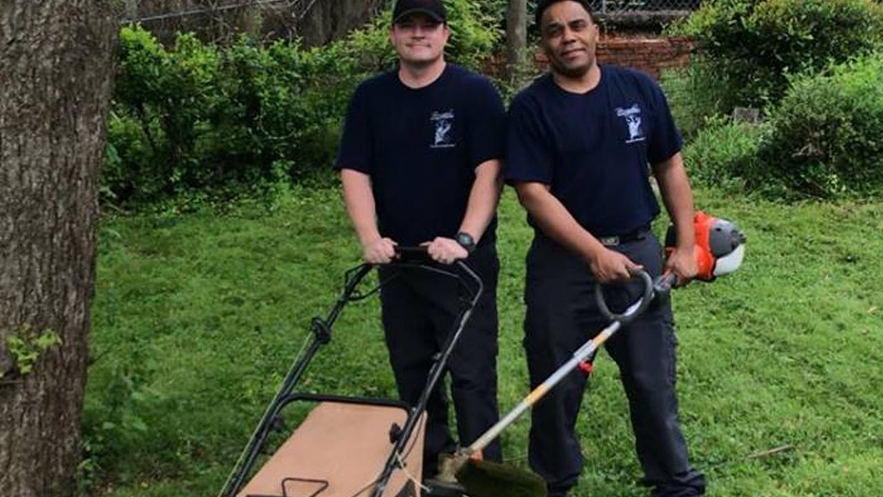 Firefighters Mow Lawn for Army Veteran After Taking Him to Hospital