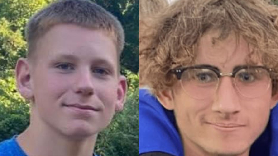 Lucas Brewer, 15, (left) and Anthony Lagore, 17 (right) tragically died in Farmington River in  Avon, Conn.