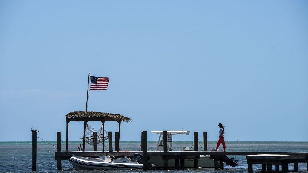 Empty boat in Key Largo 