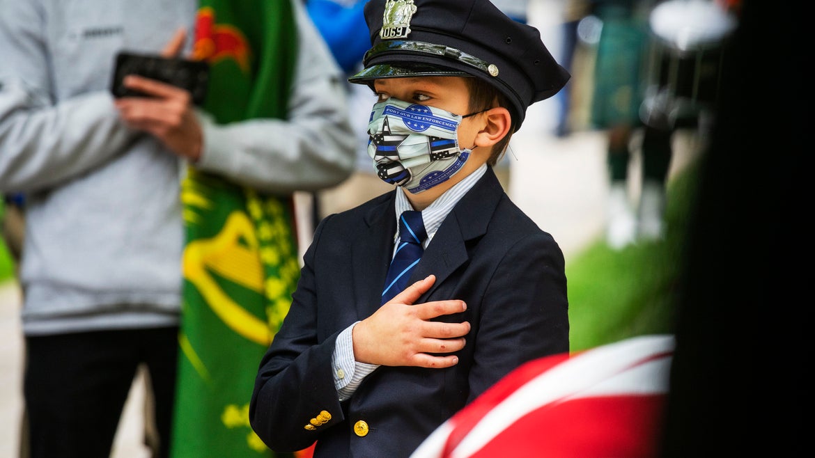 Gavin Roberts of Glen Ridge, New Jersey, attended the funeral of his father Charles “Rob” Roberts last year.