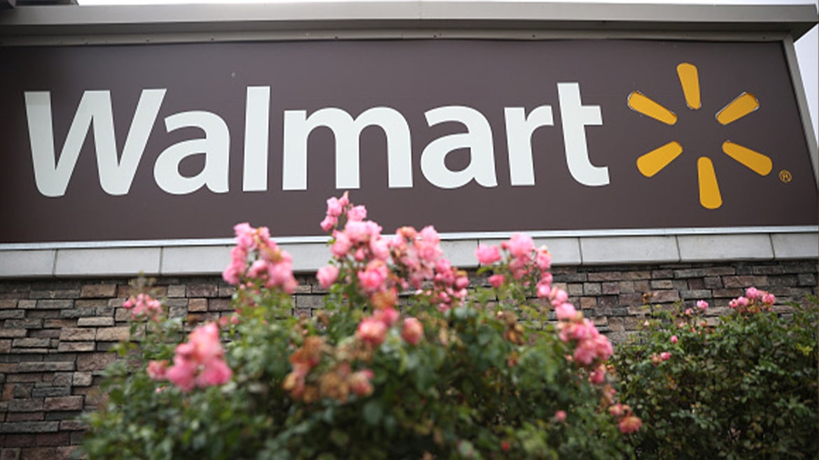 A stock image of a Walmart sign 