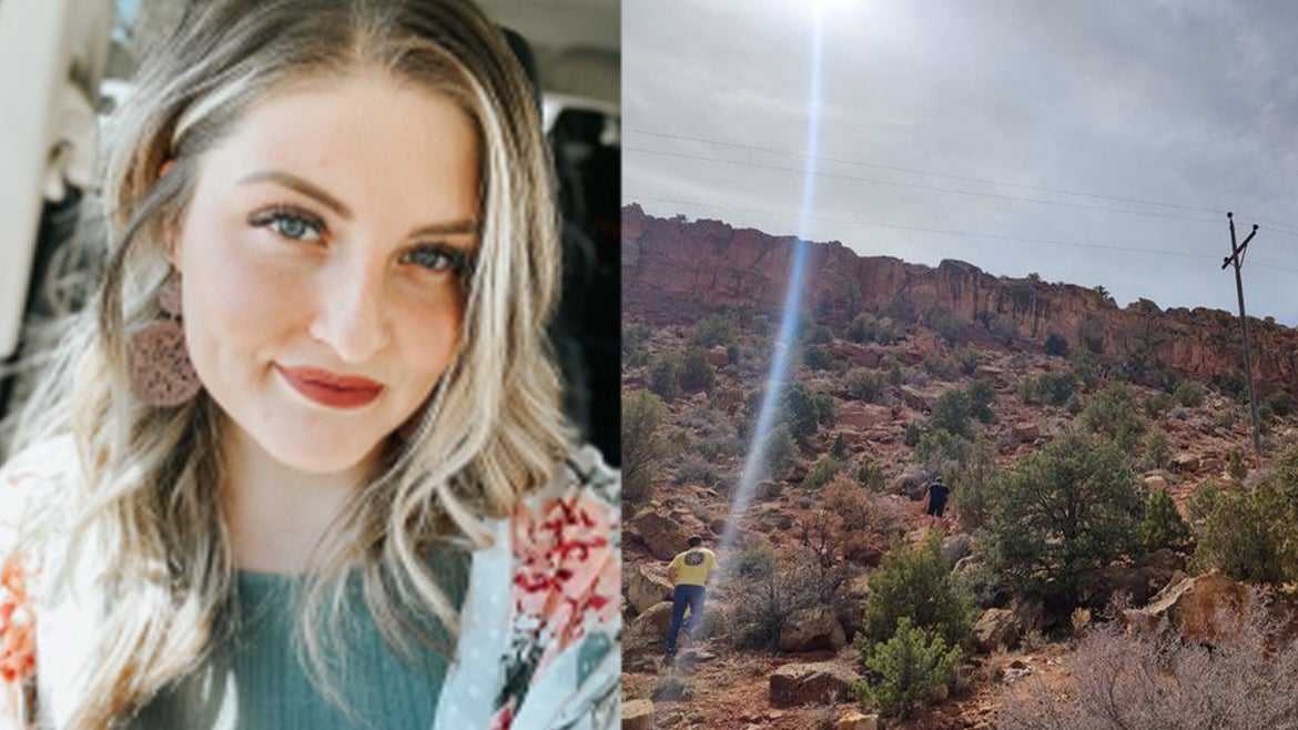 Candice Thompson, 26, accidentally died during hiking trip in Utah's Sevier County; Photo of location where the accident occurred  