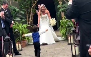 Ring Bearer's Adorable Outpouring of Love for Mom Bride at Wedding Steals the Show