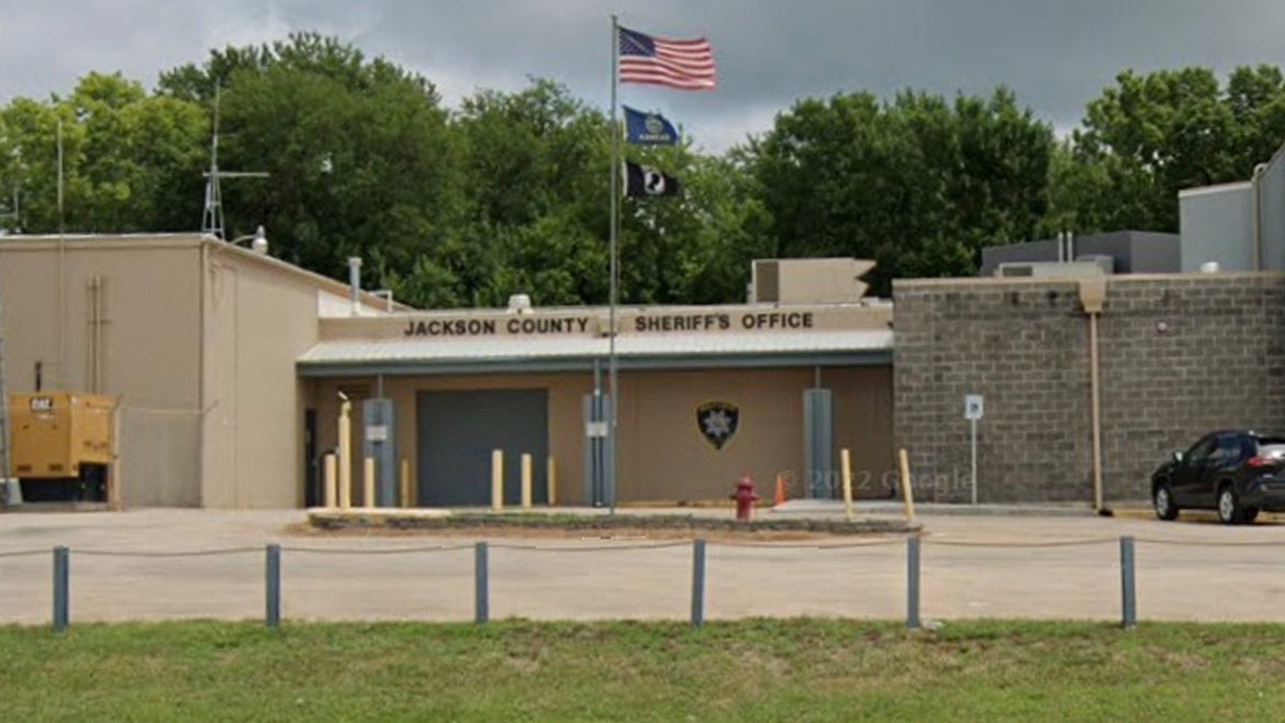Outside of the Jackson County Sheriff's Office building
