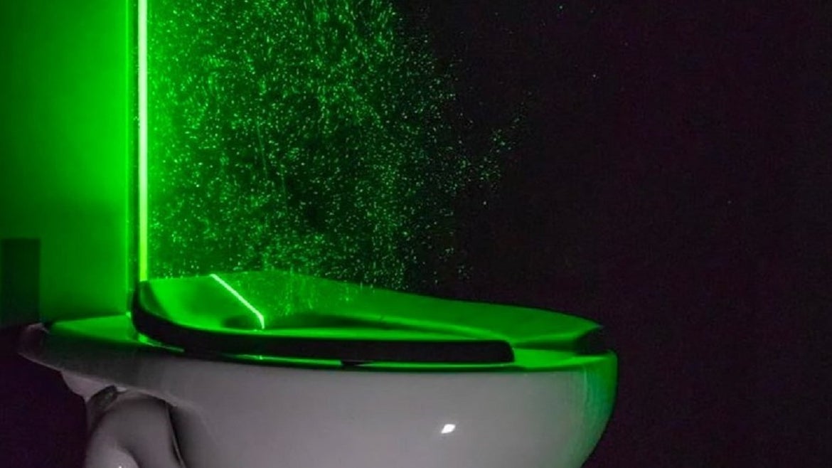 Scientists Shine Laser on What Spews Up When You Flush
