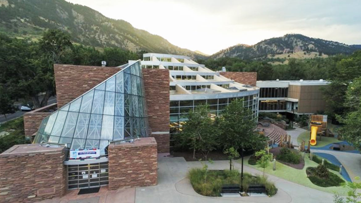 A photo of Boulder's Main Public Library in Colorado.