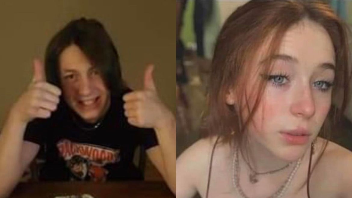 From left: Aiden Grefe, 17, Dakota Brown, 16