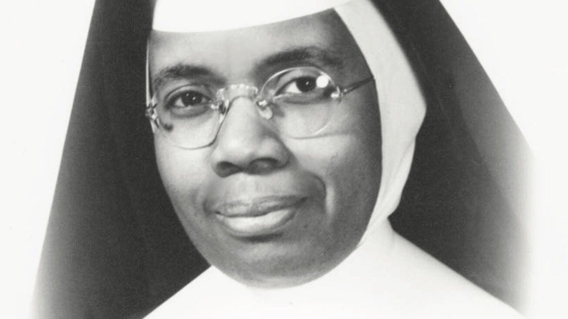 The Benedictines of Mary, Queen of Apostles shared a photo taken of Sister Wilhelmina Lancaster during her lifetime.