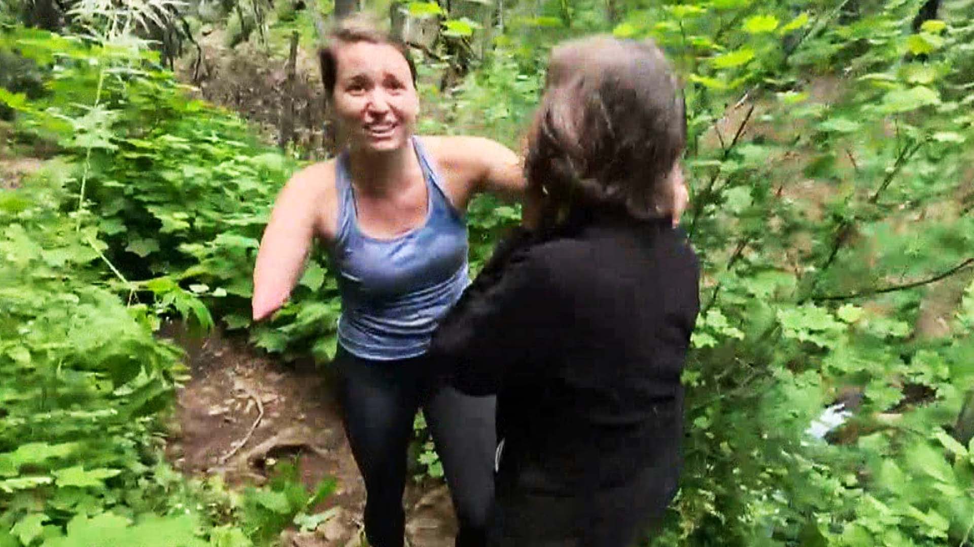 Hiker Saves Woman Who Fell While Hiking With One-Armed Daughter