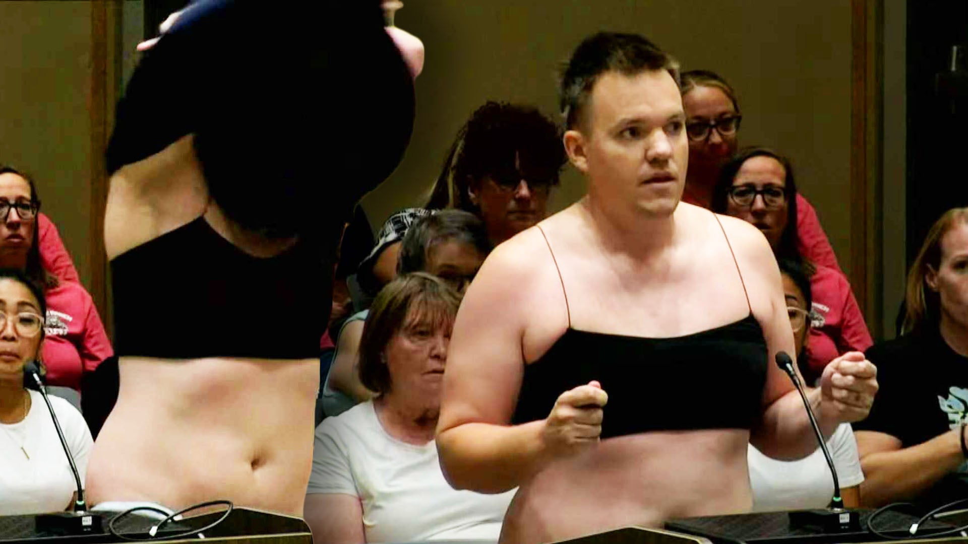 Arizona Dad Strips Down at School Board Meeting to Protest Dress Code | Inside Edition