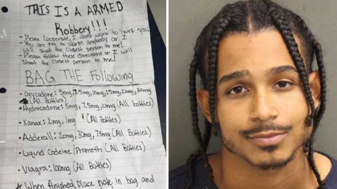 Pharmacy Robbed With Note