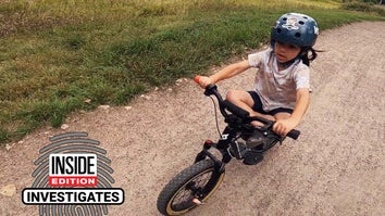 A young boy riding an E-Bike.