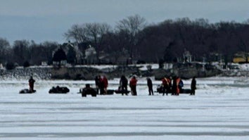 20 people were rescued from an ice floe in Ohio.