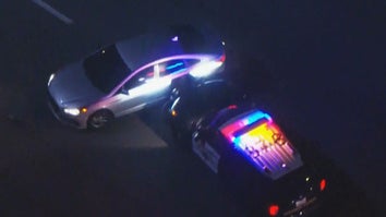 California authorities performed 2 PIT maneuvers to stop a suspect in a car chase.