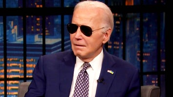 President Joe Biden on The Late Night