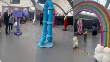 indoor 'Wonka Experience' props