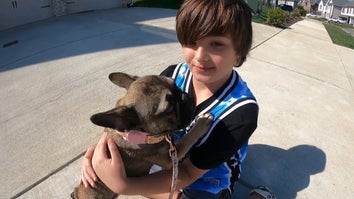 10-year-old Kayden Holland found Luna the dog after she had been missing for 11 days.