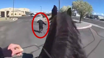 Police in Albuquerque, New Mexico arrested a suspect shoplifter while on horseback.