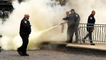 NYPD extinguishes a man who set himself on fire