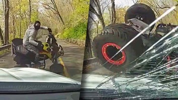 ATV Driver Slams Into Police Cruiser