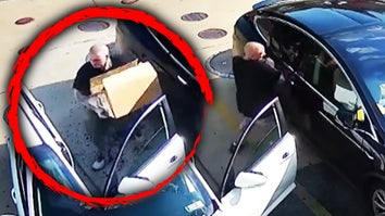 Man breaks into a Tesla and steals boxes