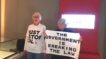 Members of Just Stop Oil, Rev. Sue Parfitt, 82, and 85-year-old Judy Bruce were arrested after police say they attacked a glass case inside London’s British Library holding a copy of the Magna Carta..