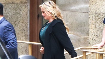 Stormy Daniels leaving the courthouse