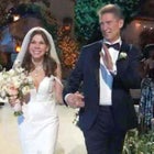 Theresa Nist and Gerry Turner walking down the aisle after getting married