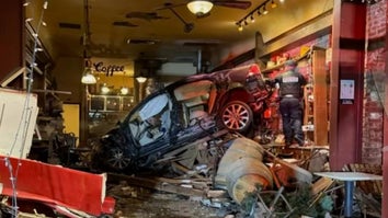 Car Crashes Into Coffee Shop
