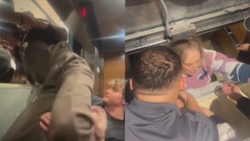 images of people crowded into elevator