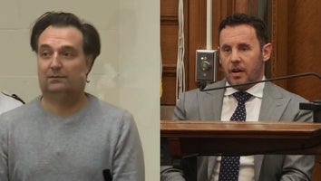 Split image of Brian Walshe, and William Fastow testifying