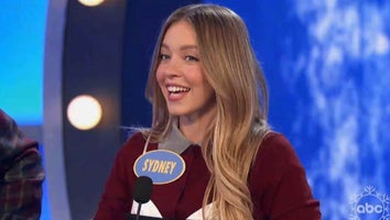 Sydney Sweeney on the set of 'Family Feud' 