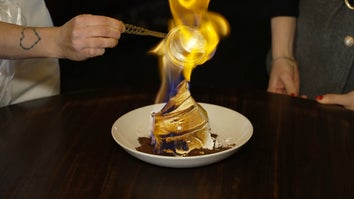 A Flaming Dessert