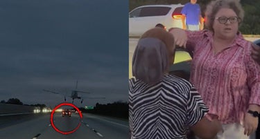 Video Captures Moment Plane Lands On Car On Florida Highway