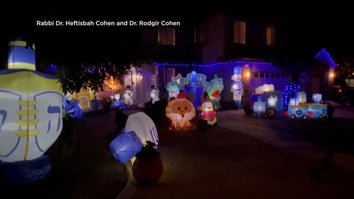 California Home With Elaborate Hannukah Decorations