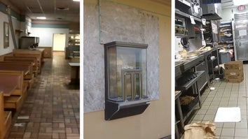 Eerily empty fast-food places 