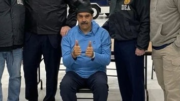 Venezuelan President Nicolas Maduro after his capture 