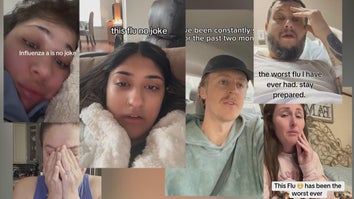Recent social media videos of people with flu