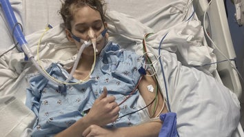 Hannah Pettey in hospital