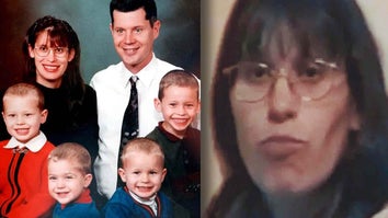 Family portrait of Andrea Yates with her husband and three children / Andrea Yates