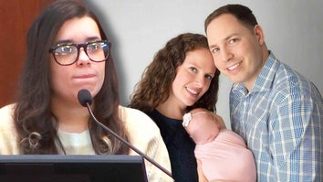 Family's former Au Pair on witness stand / Brendan & Christine Banfield with their child