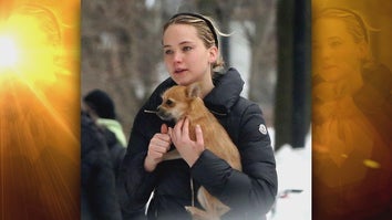 Jennifer Lawrence and dog Princess Pippi Longstocking