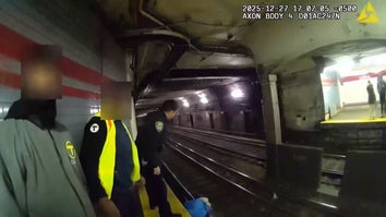 Cops Rescue Man Who Fell On Tracks