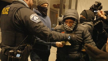 Protestors storm a Hilton Hotel in Minneapolis