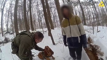 Authorities found a teenager who went wandering in the woods