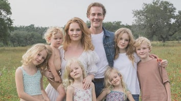 James Van Der Beek with his wife Kimberly and their children