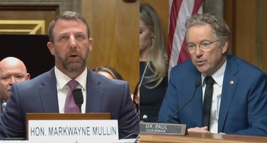 Sen. Rand Paul Confronts Sen. Markwayne Mullin At Hearing